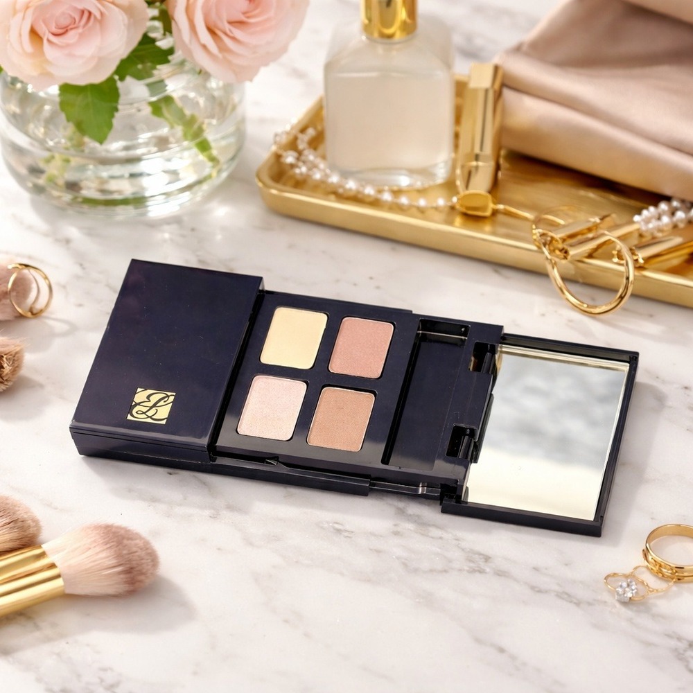 Estee Lauder Signature Eyeshadow Quad 04 Berry Quartz Compact Discontinued